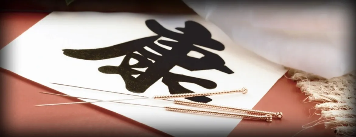 A close up of chopsticks and paper with chinese writing